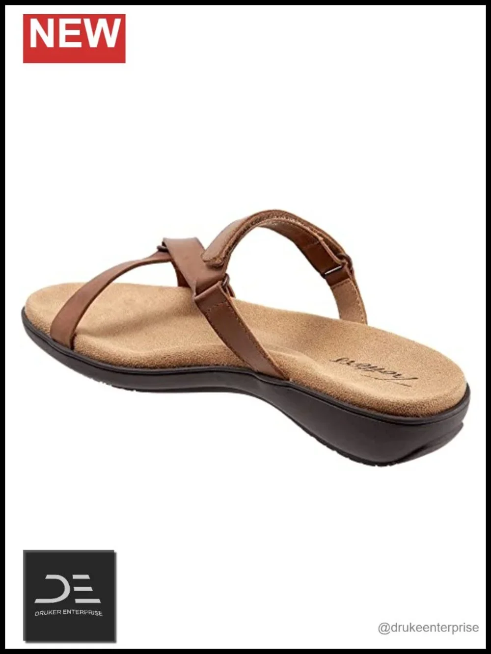 Women's Leather Platform Sandals Slingback Slip On Cushioned